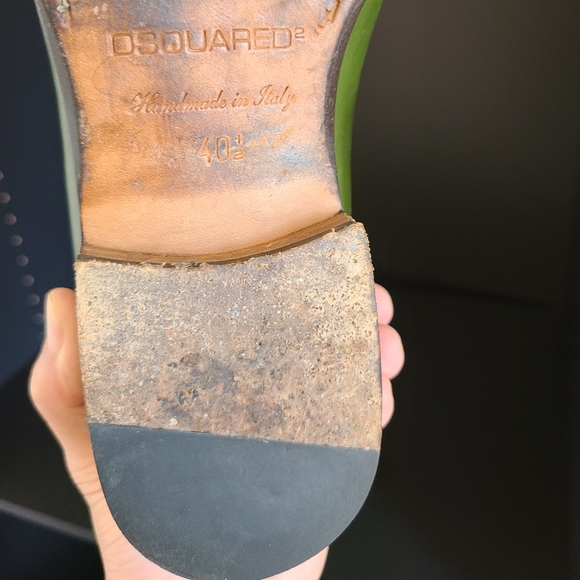 Dsquared green leather loaners - Picture 6 of 6